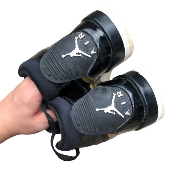 RARE 2018 Nike Air Jordan 1 Legacy 312 Black Gold Patent Size 8 - Picture 6 of 16